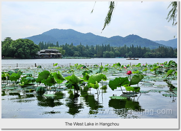 The West Lake in Hangzhou