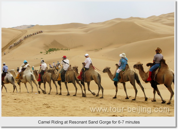 Camel Riding at Resonant Sand Gorge for 6-7 minutes