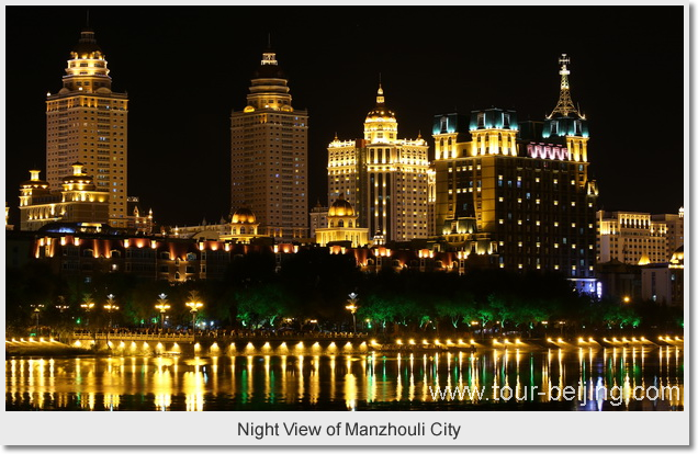 Night View of Manzhouli City