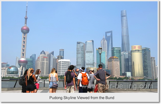 Pudong Skyline Viewed from the Bund