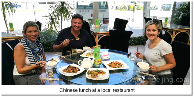 Chinese lunch at local restaurant