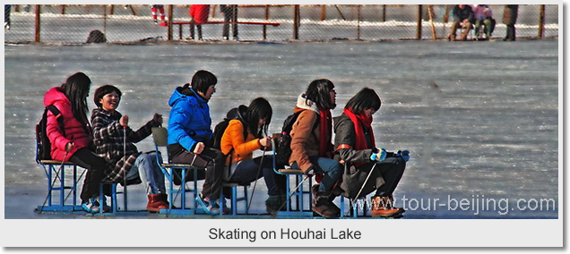 Skating on Houhai Lake