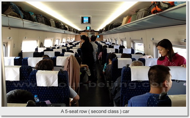A 5-seat row ( second class) car