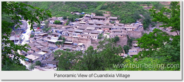 Panoramic View of Cuandixia Village