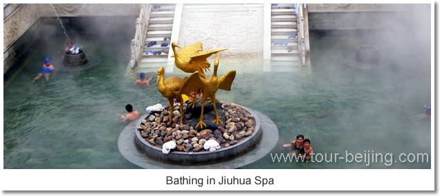 Bathing in Jiuhua Spa