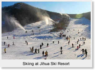 Skiing at Jihua Ski Resort