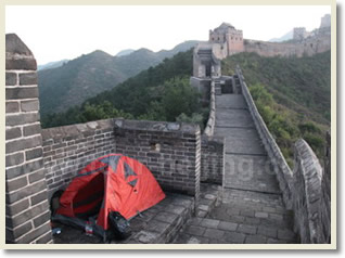 Camping on Jinshanling Great Wall