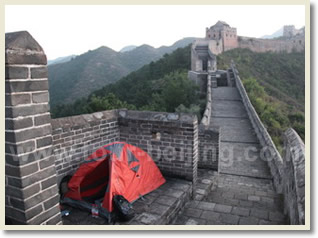 Sleeping on Jinshangling Great Wall
