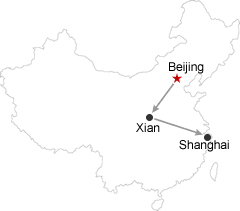 Beijing Xian Shanghai Map
