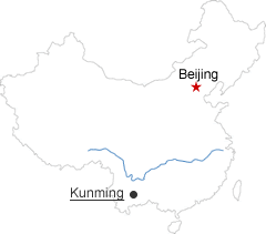 Beijing Kunming Map