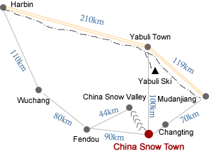 china snow town