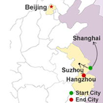 Shanghai Suzhou Hangzhou Map