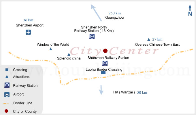 Shenzhen Tourist Map