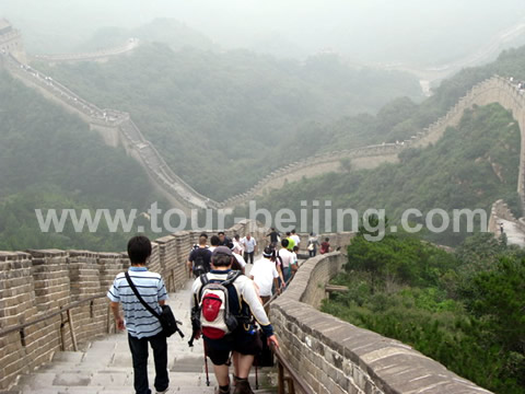Hike ahead and the Great Wall looks like a dragon in the mist