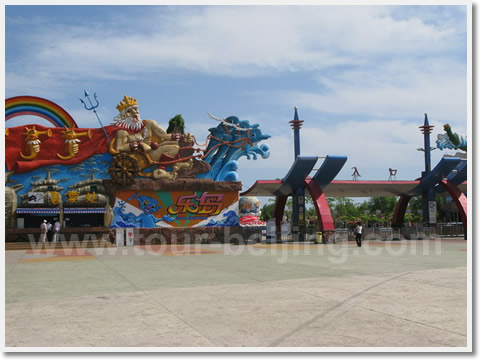 On the way from Shanhaiguan to Haigang District, we passed by Ledao Ocean Park.