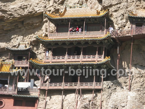 A close look at the middle section ( a taoist temple )