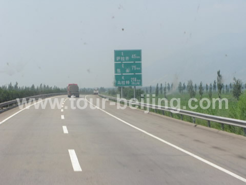 On the highway from Hohhot to Baotou