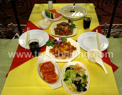 Meal at Daijiacun Restaurant