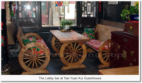 The Lobby bar at Tian Yuan Kui Guesthouse