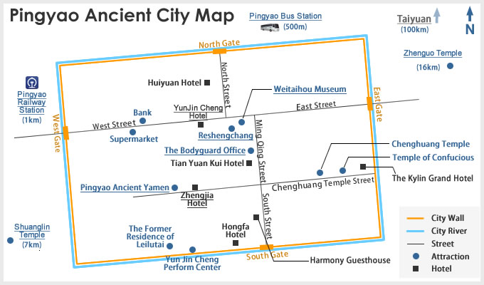 Pingyap City Map