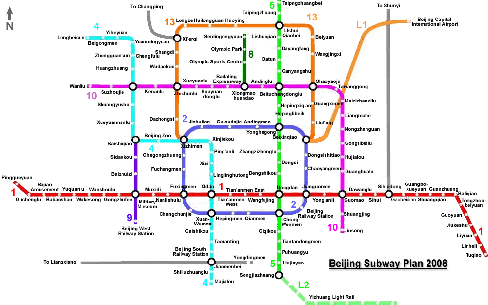 Beijing Underground Map
