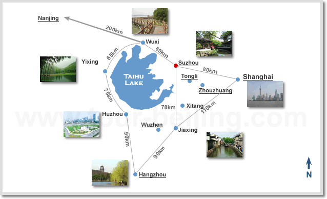 Suzhou Vicinity Map