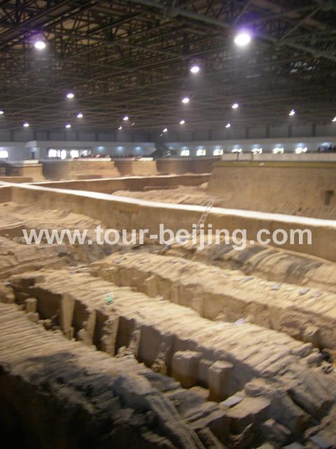 Pit 2 at Museum of Qin Terra Cotta Warriors and Horses