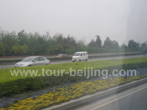 On the way to Chengdu Shuangliu Airport