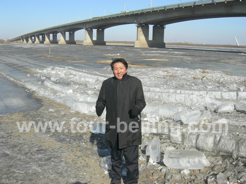 Frozen at the Songhua River!