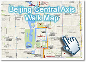 Beijing Central Axis Walk Map