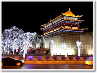 the luminous city wall and Xi Dajie