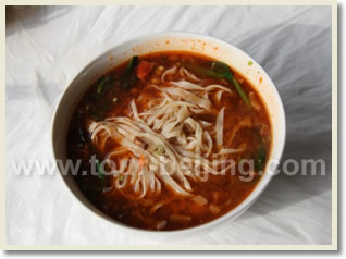 Typical Xian local flavor lunch