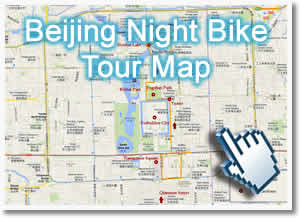 Beijing Night Bike Tour Map