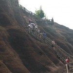 A close at the climbers
