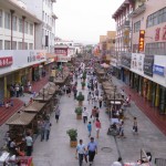 A panoramic view of the Dunhuang Market,