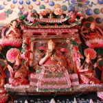 A yak butter buddha sculpture