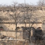 An earth cave house courtyard