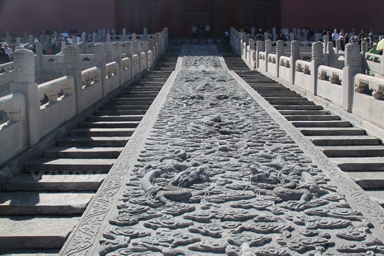 Behind the Hall of Preserving Harmony is the ramp - the largest stone carving.