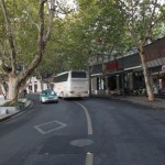 Beishan Road is lined with the plane trees and teeming with bars and cafes.
