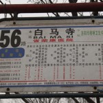 Bus No.56 Stop Sign
