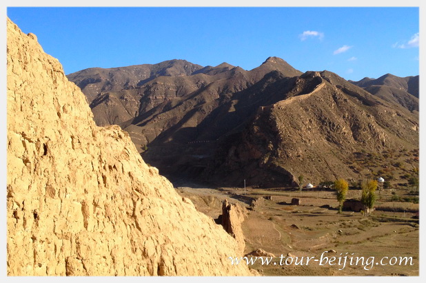 The east and west sections of the Wall guided the ravine or the valley