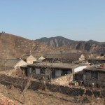 Each family has a stone courtyard in the village.