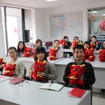 Each staff member gets a toy of dragon for good luck for the year 2012