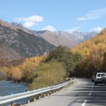 Escorted by Nyang River and colored by the autumn leaves
