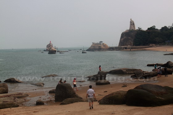 Gulangyu Island has beautiful beaches.
