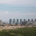 Now we were approaching Linxia, a booming city with plentiful highrises under construction.