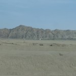 Our left side was Qilianshan Mountain.