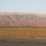 Qilian Mountain with snow capped peaks