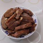 Salted duck slices with soy sauces