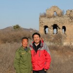 Taking a photo with Mr.Zhang west of the second watch tower.